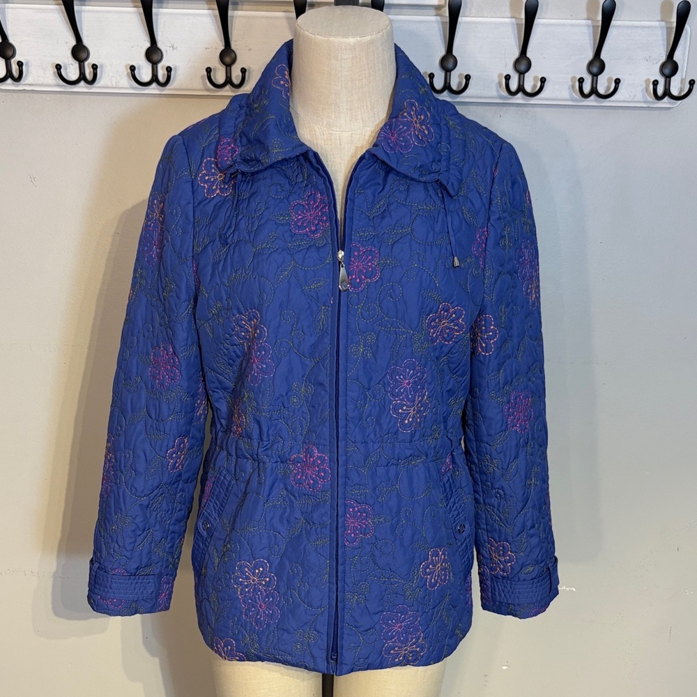 Vintage embroidered floral jacket size 8